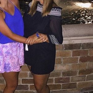 Black Detailed Design Romper